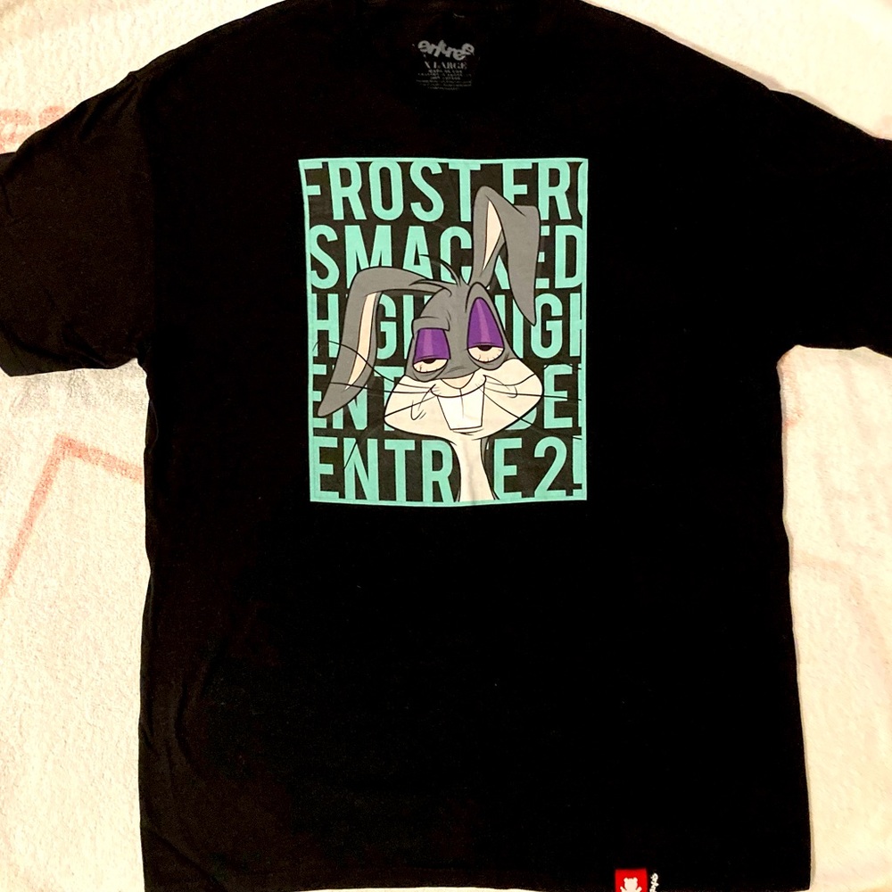 Pre Owned Entree brand graphic t shirt, Brooklyn NY, bugs bunny high